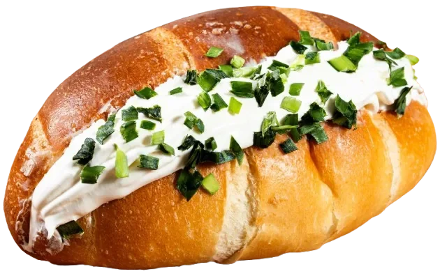 Scallion Cream Cheese Sea Salted Butter Bread